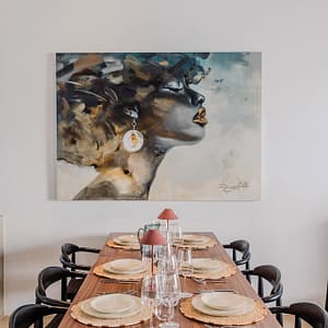 Algarve Living diner table art Lagoa